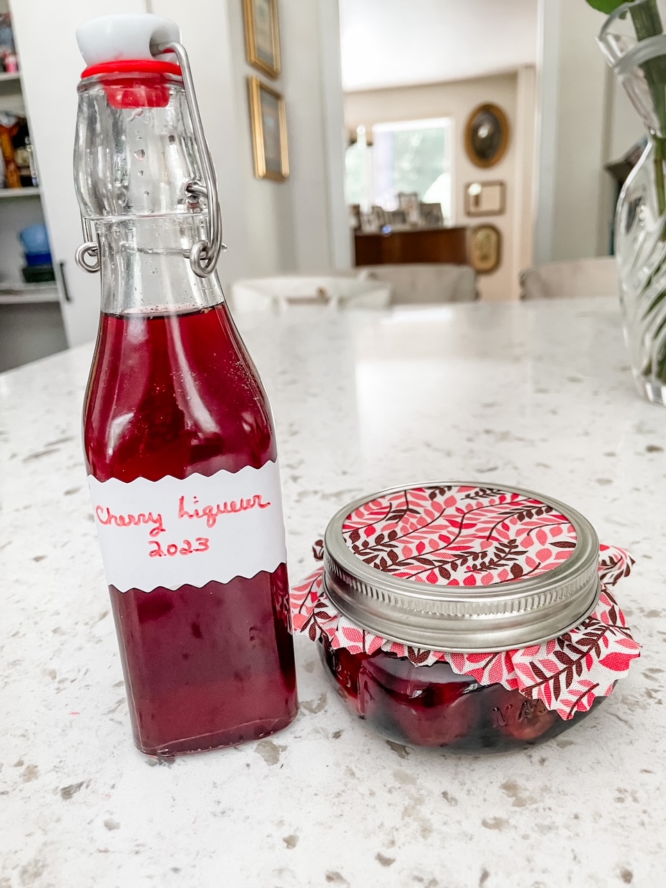 Homemade Cherry Liqueur - Sprinkle Bakes