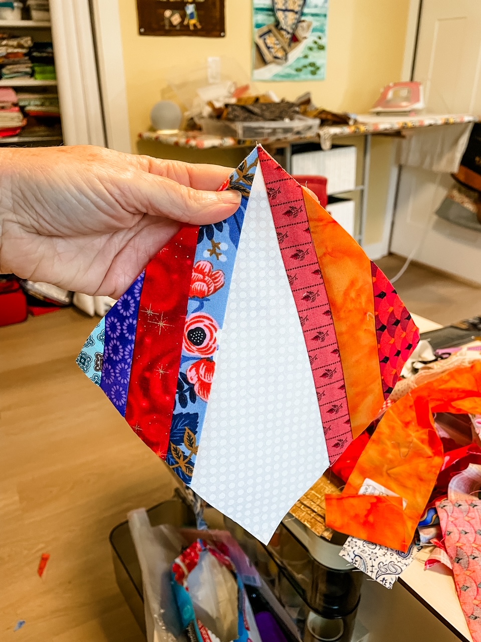 Scrappy Star String Quilt Block - Marie Bostwick