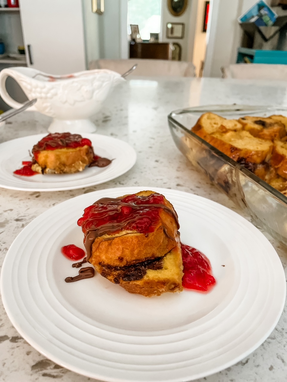 Baked Nutella French Toast for Mother’s Day Brunch - Marie Bostwick