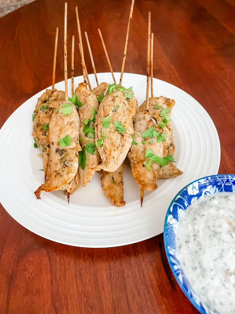 Mediterranean Chicken with Dill and Feta Sauce - a low carb recipe that makes for one of the easy ways to cut carbs