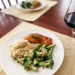 The finished low-sodium broccoli salad