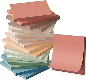 The vintage pastel sticky notes