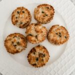 The finished and plated Sweet Potato Biscuits with Cheese