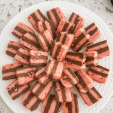 Chocolate Peppermint Crunch Ribbon Cookies - Marie Bostwick