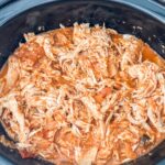 Slow Cooker Chicken Tinga in the slow cooker