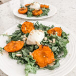 The finished and plated Burrata Salad