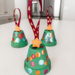 The finished Clay Pot Ornaments