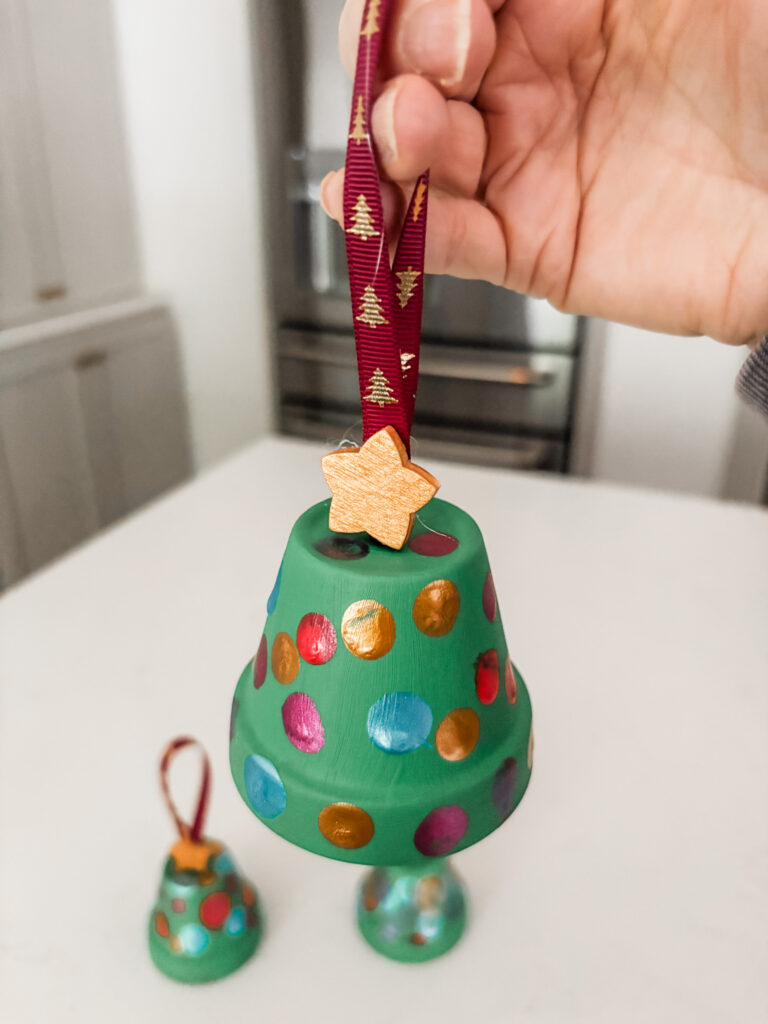 The finished Clay Pot Ornaments