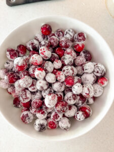 The finished Candied Cranberry Poppers