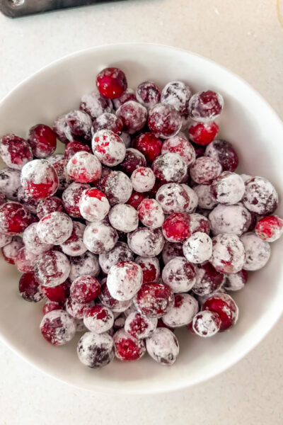 The finished Candied Cranberry Poppers