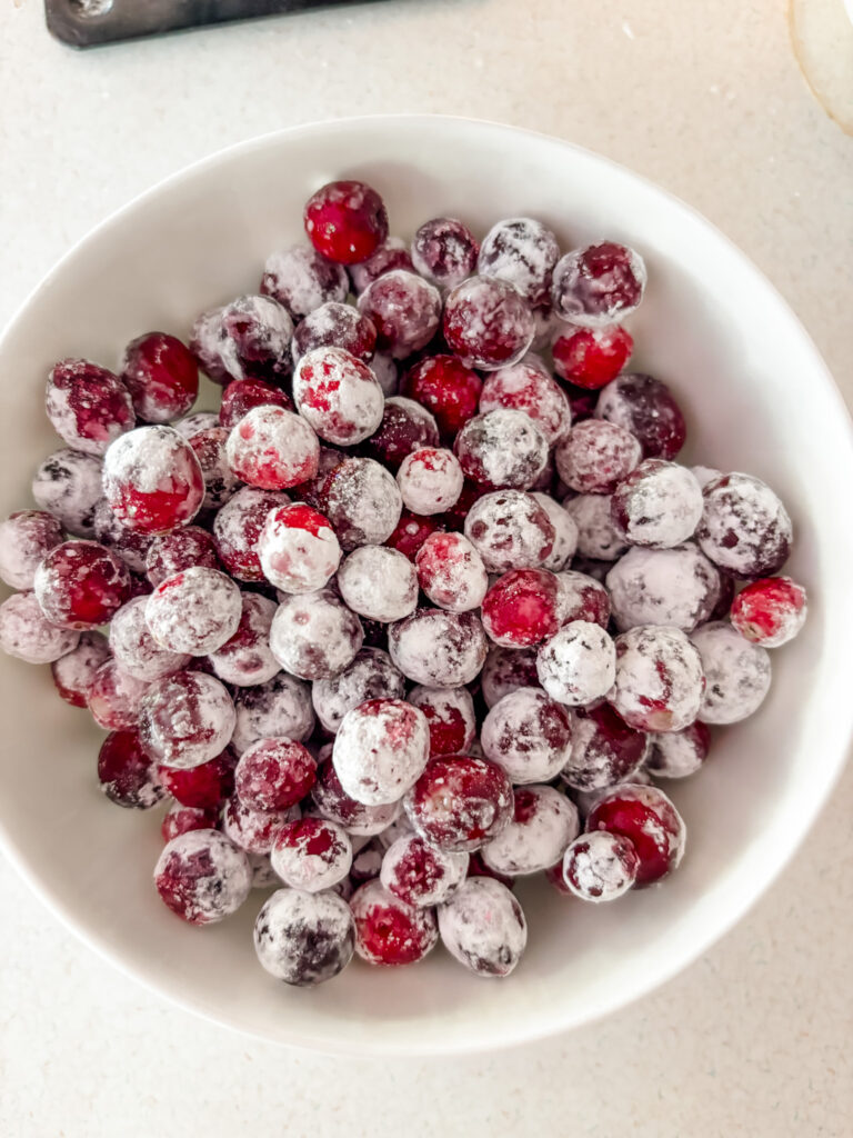 The finished Candied Cranberry Poppers
