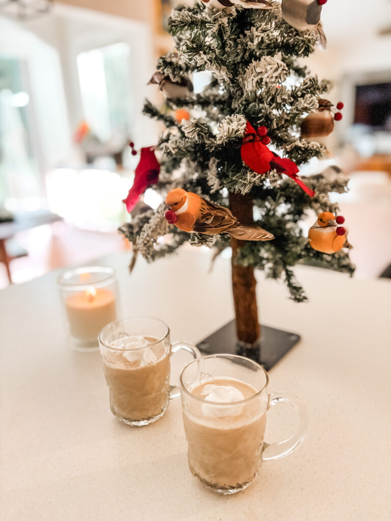 The finished Eggnog Recipe with Leftover Egg Yolks